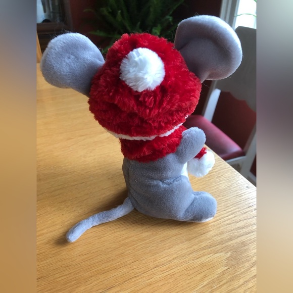 SEARS Christmas Plush Stuffed Beanbag Toy 2001 Whiskers The Mouse - Picture 3 of 4